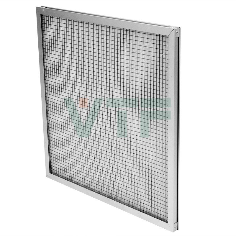 Marco de aleación de aluminio Filtro de malla metálica Prefiltro para sistema HVAC