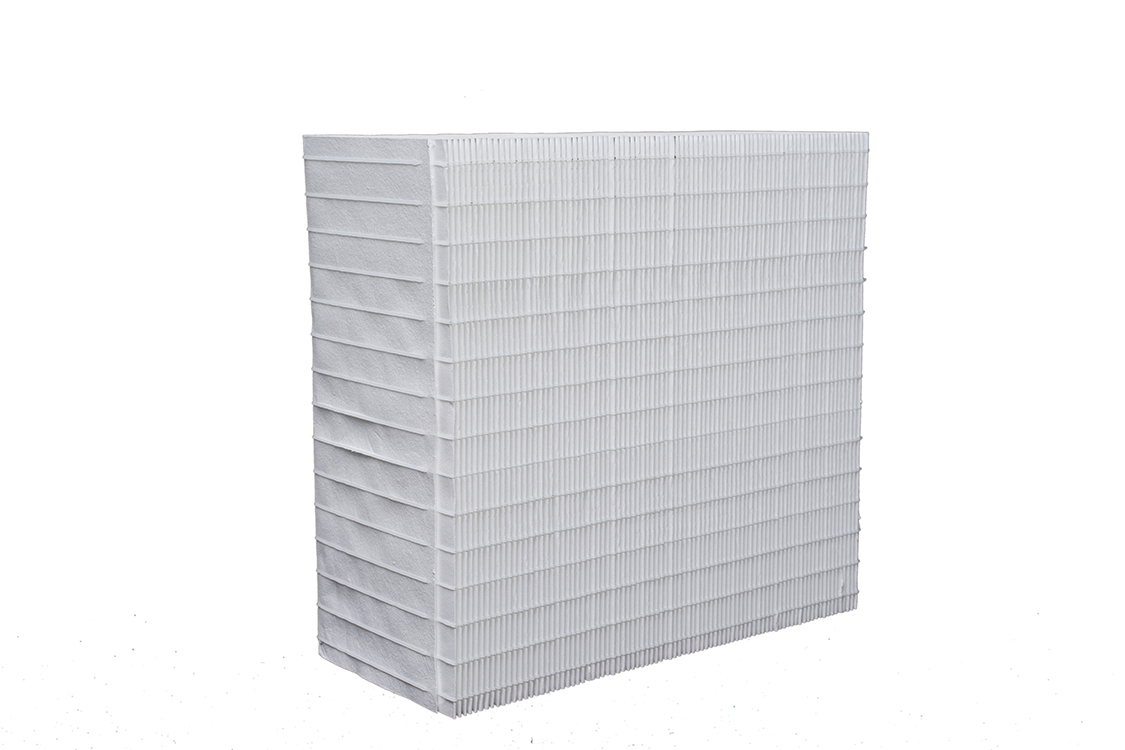 Paquete de medios de filtro HEPA con mini pliegues de papel de fibra de vidrio H13 H14