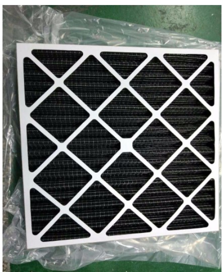 Filtro de carbón activado plisado para filtro HVAC