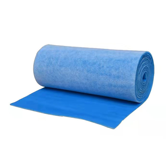 Material primario modificado para requisitos particulares G4 G4 del filtro de aire de los medios de las esteras de filtro del algodón del color azul